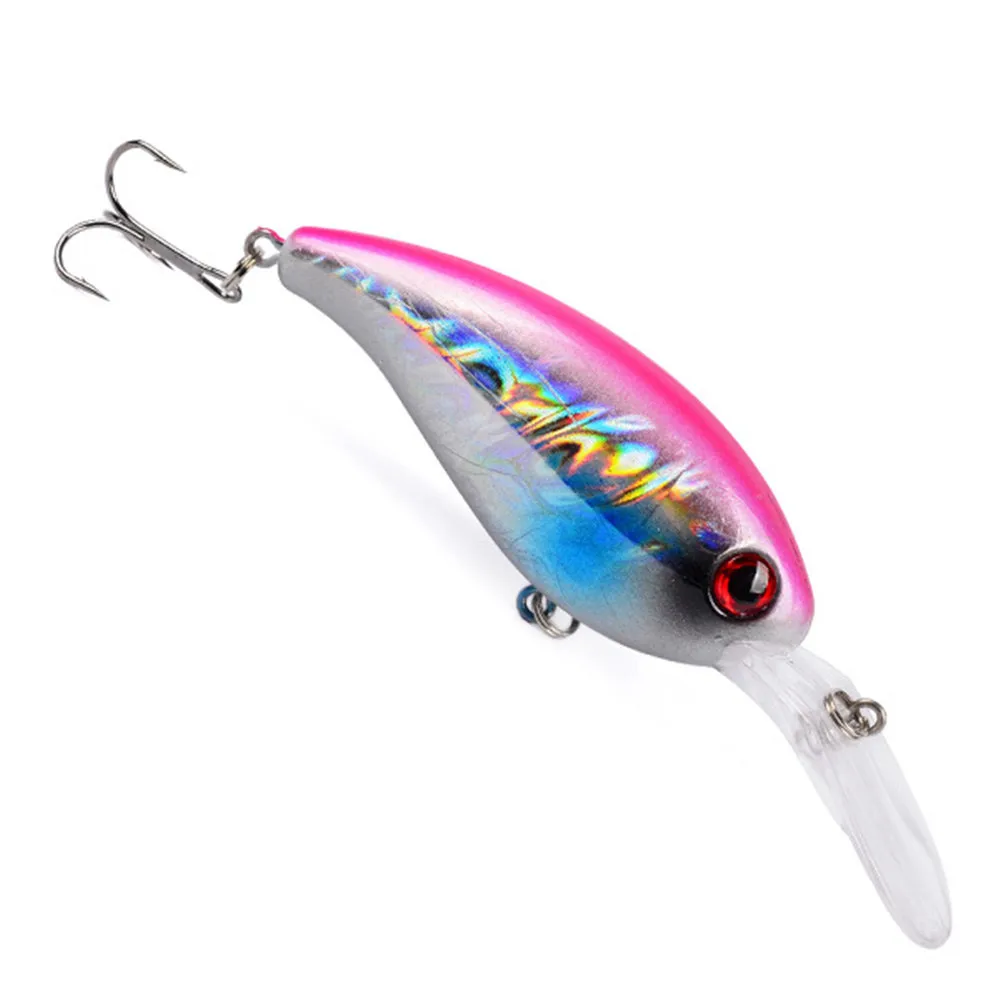 

1PCS Crank Fishing Lure 100mm/14g Artificial ABS Swim Perch Hard Bait Wobblers for pike Pesca Treble Hook Fishing Tackle 5 color