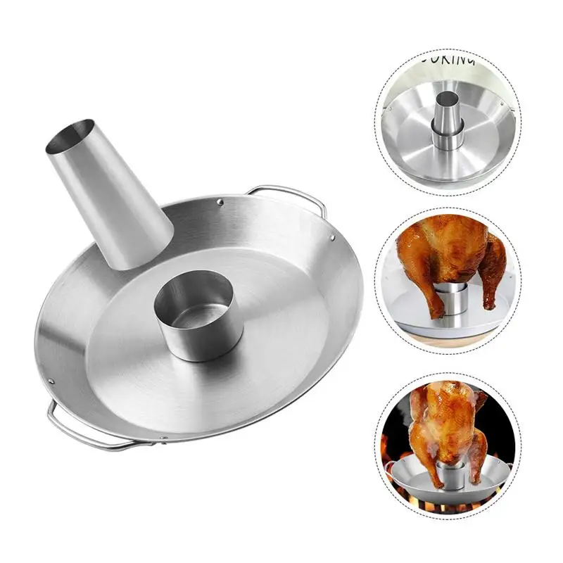 

1pc Practical Stainless Steel Chicken Rack Barbecue Tool for Office Home Outdoor