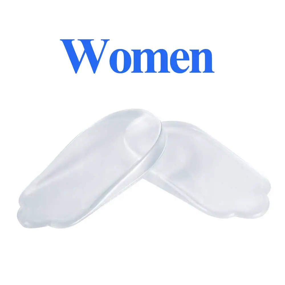 Women Силиконовые стельки пятки Подушечка Для ортопедических O/X ног Calcaneal боли Шпоры ортопедические, для ступней уход пятки чашки обувные вкладыши - Цвет: Women