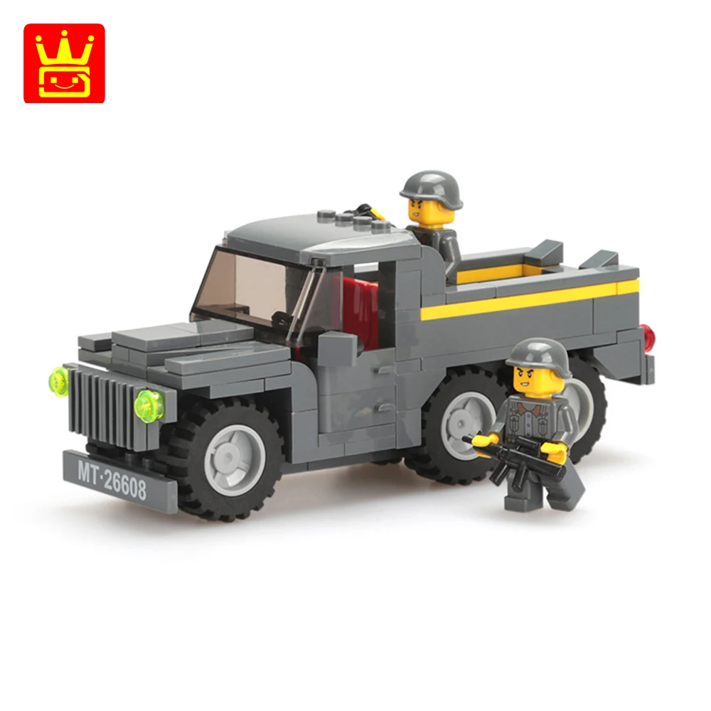 

Минифигурки для сборки военного грузовика времен Второй мировой войны