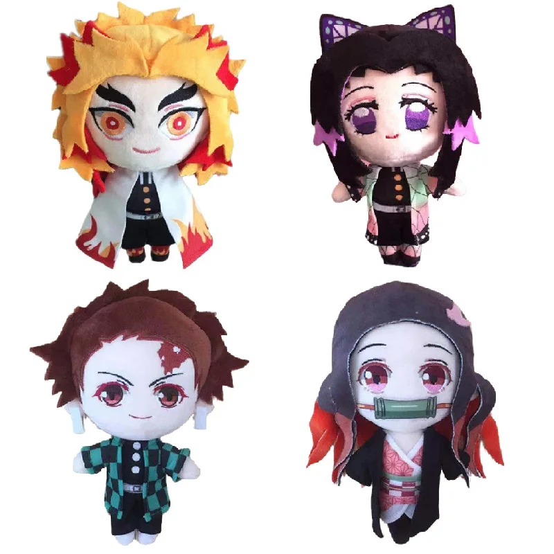 

1pcs Demon Slayer Doll Kamado Tanjirou Kamado Nezuko Rengoku Kyoujurou Kochou Shinobu kimetsu no yaiba Lovely Plush Toys 20cm