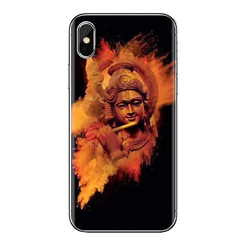 Винтаж Кришна Аватар индуистский Бог для iPhone XS Max XR X 4 4S 5 5S 5C SE 6 6S 7 8 плюс samsung Galaxy J1 J3