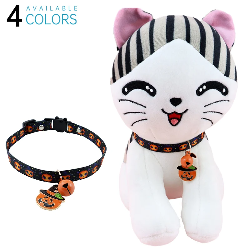 

ошейник для кошек ошейник для маленьких собак аксессуары для кошек Милый ошейник для домашних животных на Хэллоуин, котенок, щенок, кольцо н...