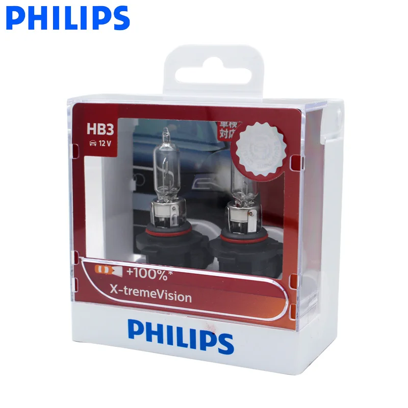 Philips 9005 HB3 12 в 60 Вт X-treme Vision Автомобильные фары яркие Галогенные Противотуманные