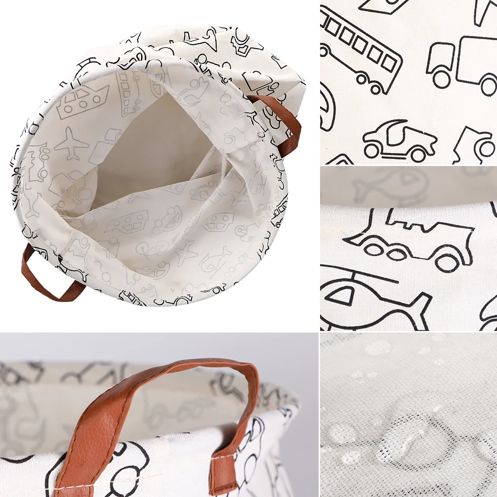 Новая складная корзина для белья с геометрическим рисунком детская разноцветная