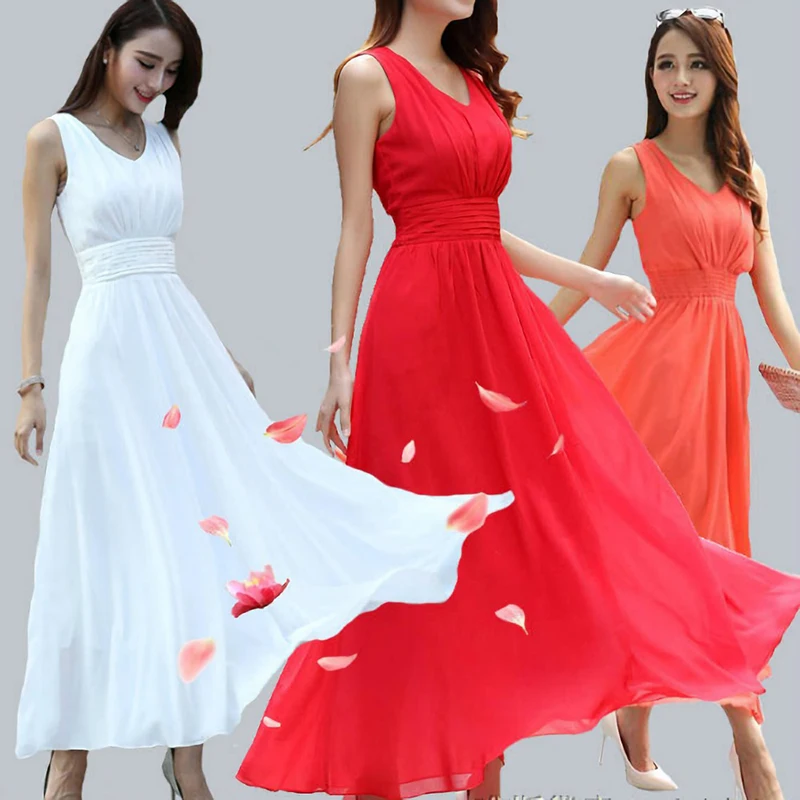 

Женское богемное платье без рукавов, длинное однотонное облегающее пляжное платье с V-образным вырезом, 6 цветов, милый стиль, лето 2021