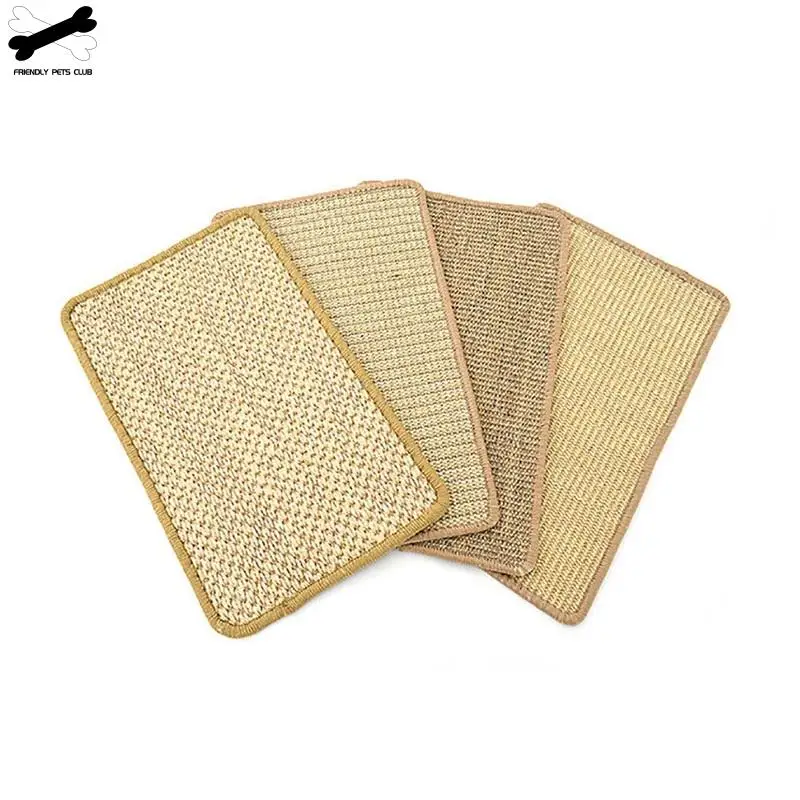 Натуральный сизаль 2 стиля для кошек коврик царапин шов подушка питомца защита