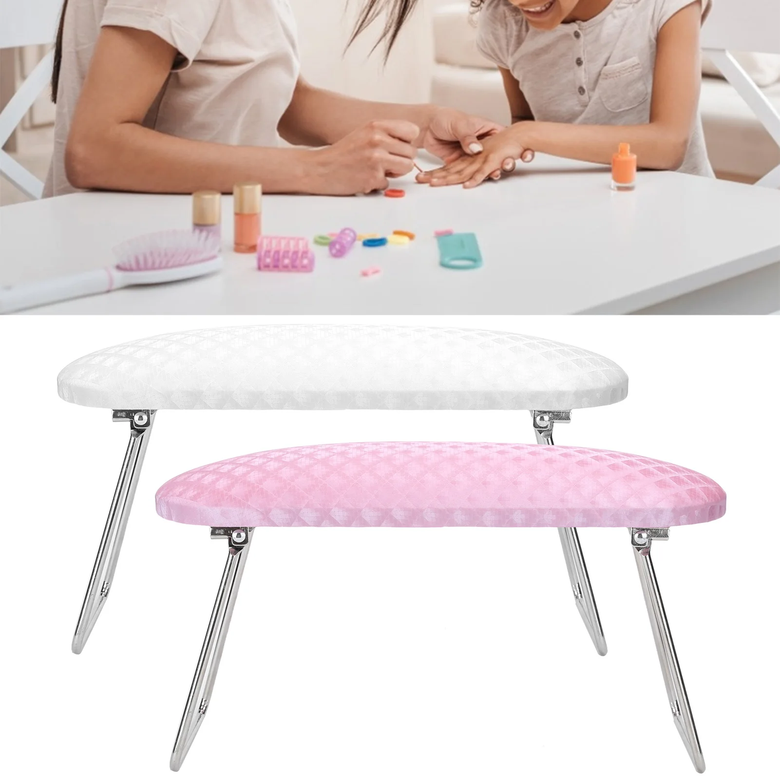 

1Pcs Leather Soft Waterproof Nail Art Hand Pillow Foldable Manicure Hand Holder Wrist Support Nail Art Cushion Manicure Suppies