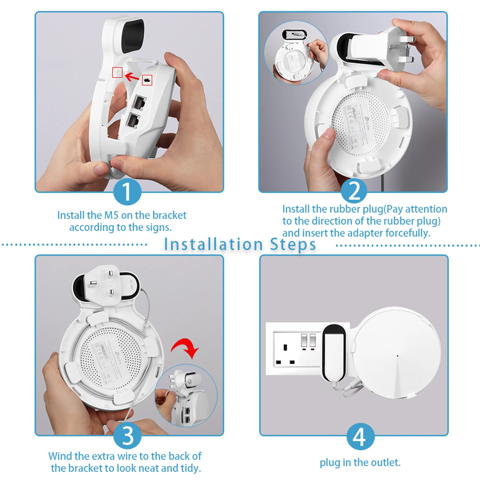 Настенное крепление для Wi-Fi системы TP-Link Deco M5 Прочный кронштейн экономия места