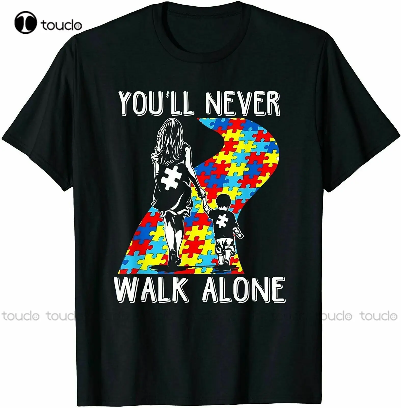 

Винтажная Мужская и женская футболка Youwill Never Walk Alone, унисекс