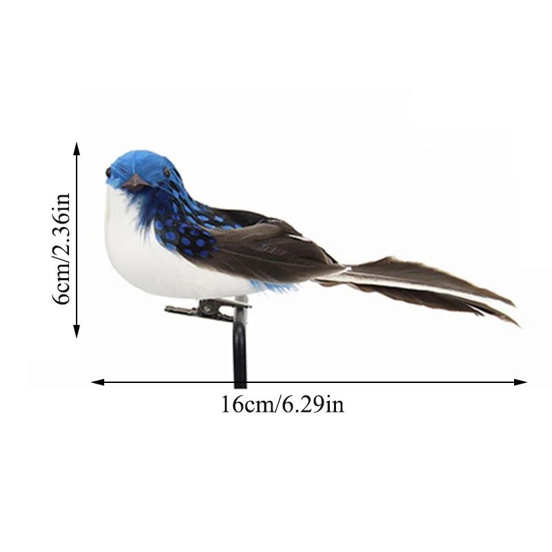 

Wedding Fake Craft Birds Mini Bird Birthday Party Simulation Gardening Artificial Mariage Table Foam Feathers Decoration