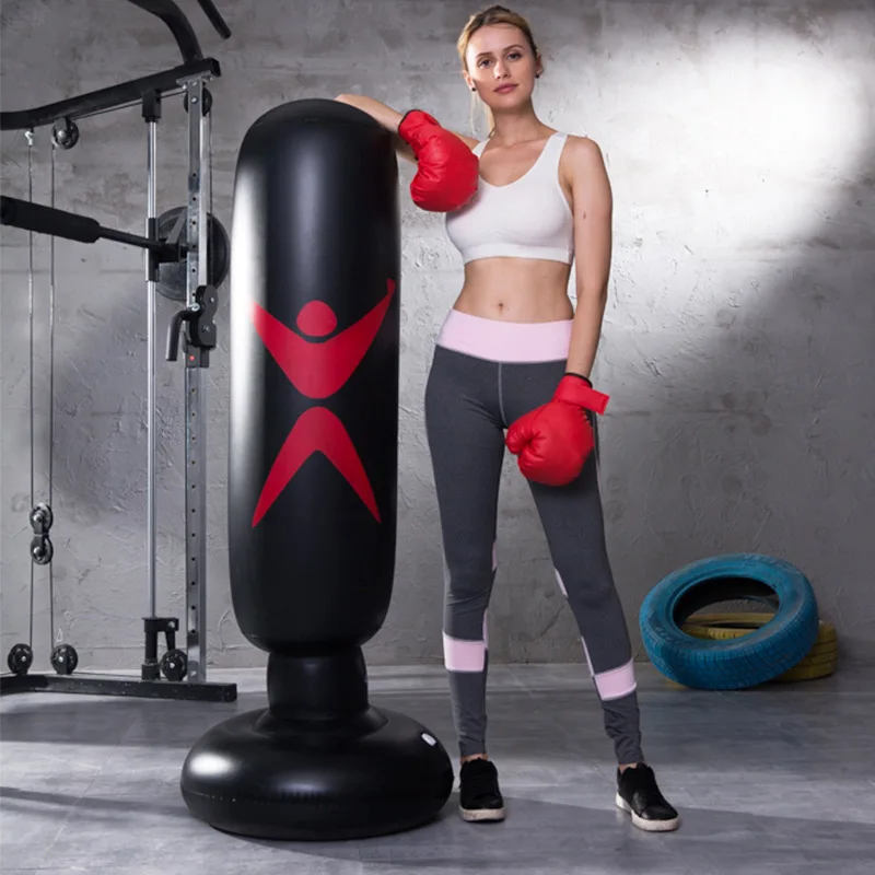 Boxing Punching Bag Inflatable Mma Training Taekwondo Children Breathable Stand Fighting Glov | Спорт и развлечения