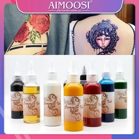 5 bottles pack airbrush temporary tattoo ink common black for body art painting beauty supplies 100mlbottle wholesale price