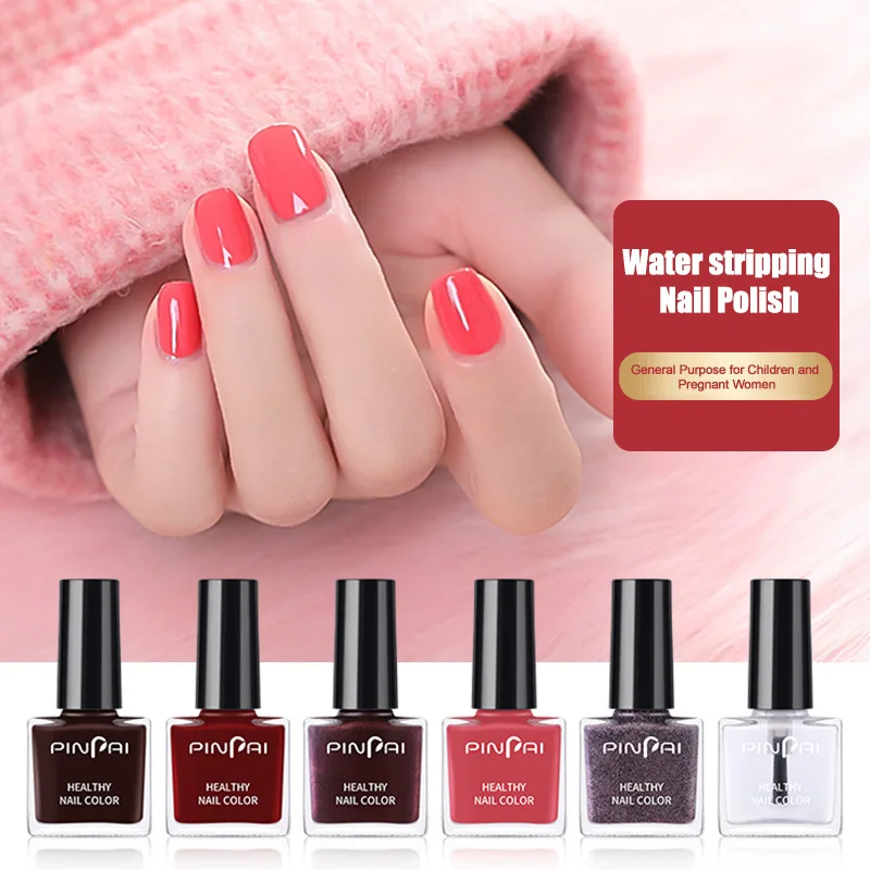 

2021 Nails Accesorios sale Water Based Nail Polish Non Toxic Easy Peel Off Quick Dry Eco Friendly nail equipment