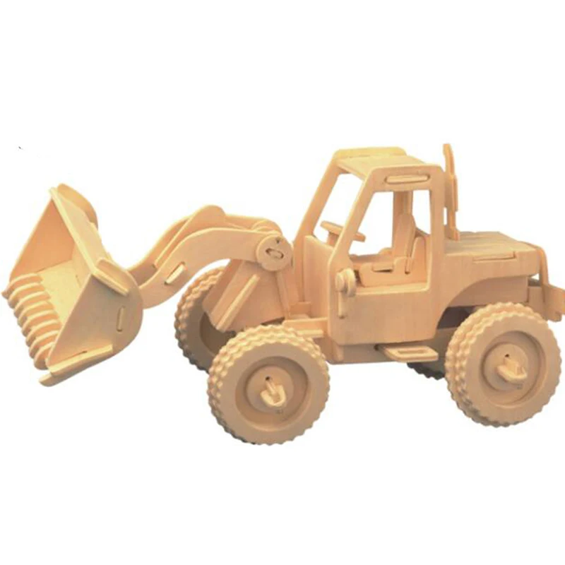 Деревянная модель панды из миниатюрных 3D пазлов панда деревообрабатывающий