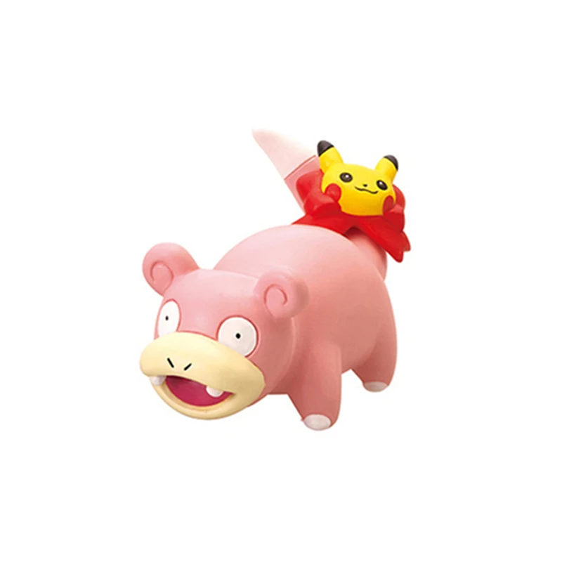 6Pcs/Set Cartoon Slowpoke Rowlet Eevees Psyduck Piplup Action Figure Toys Anime Pokemones Collections Gifts for Kids - купить по