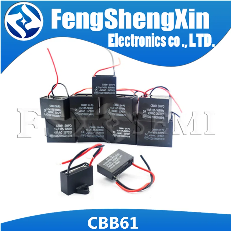 1 шт. CBB61 начать постоянной ёмкости универсальный конденсатор вентилятор