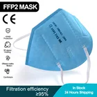 10-100 штук ffp2mask CE Mascarillas Kn95 сертифицированная маска fpp2 одобренные синие маски респираторная маска для женщин и мужчин ffpp2