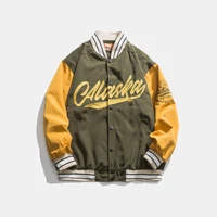 varsity baseball jacket men hip hop coat bomber furry jackets man patchwork color block casual college jacket womens jacket