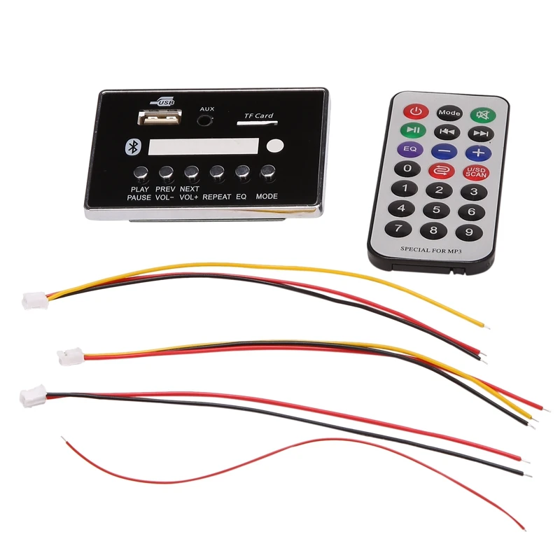 

MP3 Decoder,DC5V-12V Bluetooth 5.0 MP3 Audio Decoder Board Module Supports MP3/USB /TF /LINE IN / FM Decoder Board