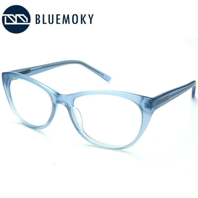 Женские прозрачные оправы для очков BLUEMOKY Cat Eye оптические дальнозоркости