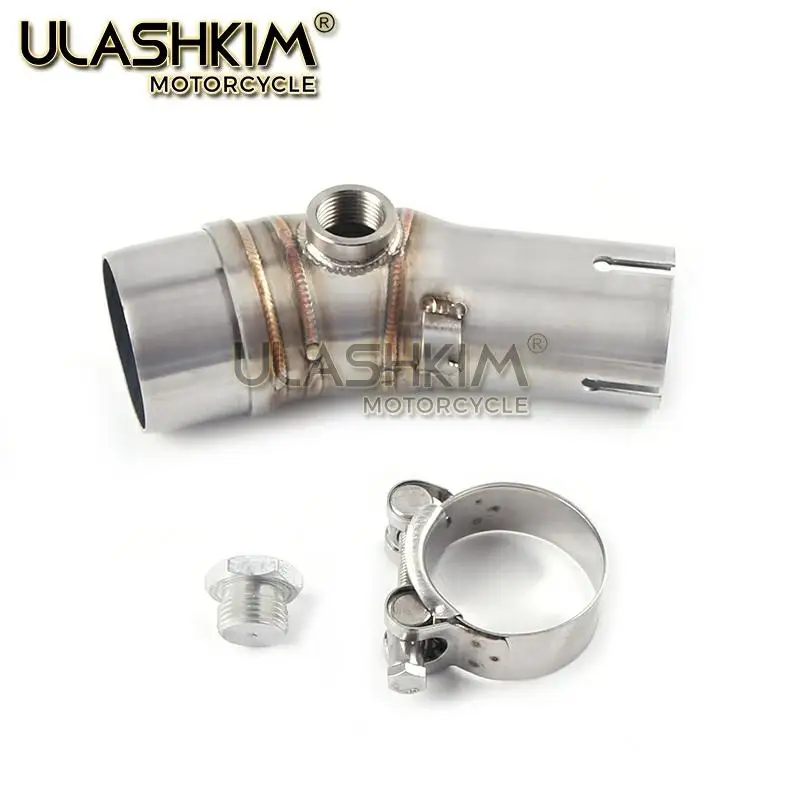 

ER 6N 6F Motorcycle Exhaust Muffler Middle Link Pipe Full System Slip On For kawasaki ER6N ER6F NINJA650R 2012-2016 DB KILLER