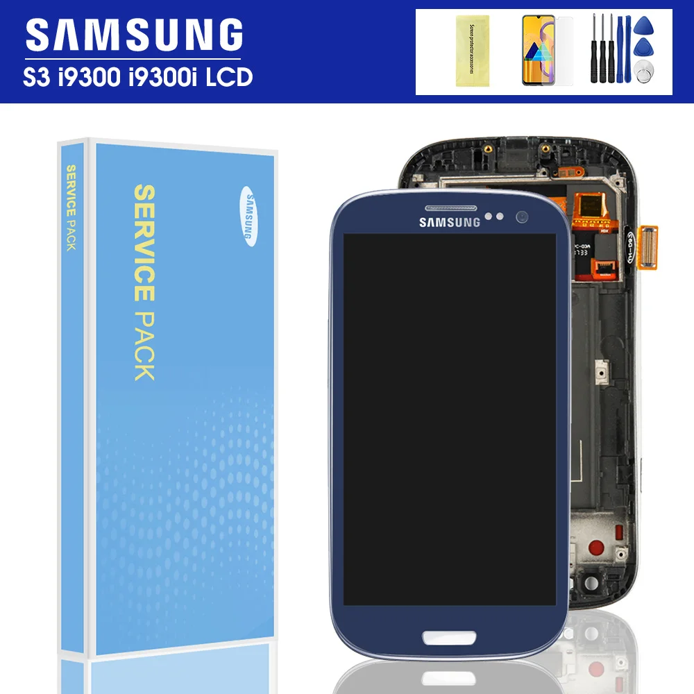 I9300 ЖК дисплей для SAMSUNG Galaxy S3 i9300i экран дигитайзер Замена LCD i9301 i9308i i9301i|Экраны