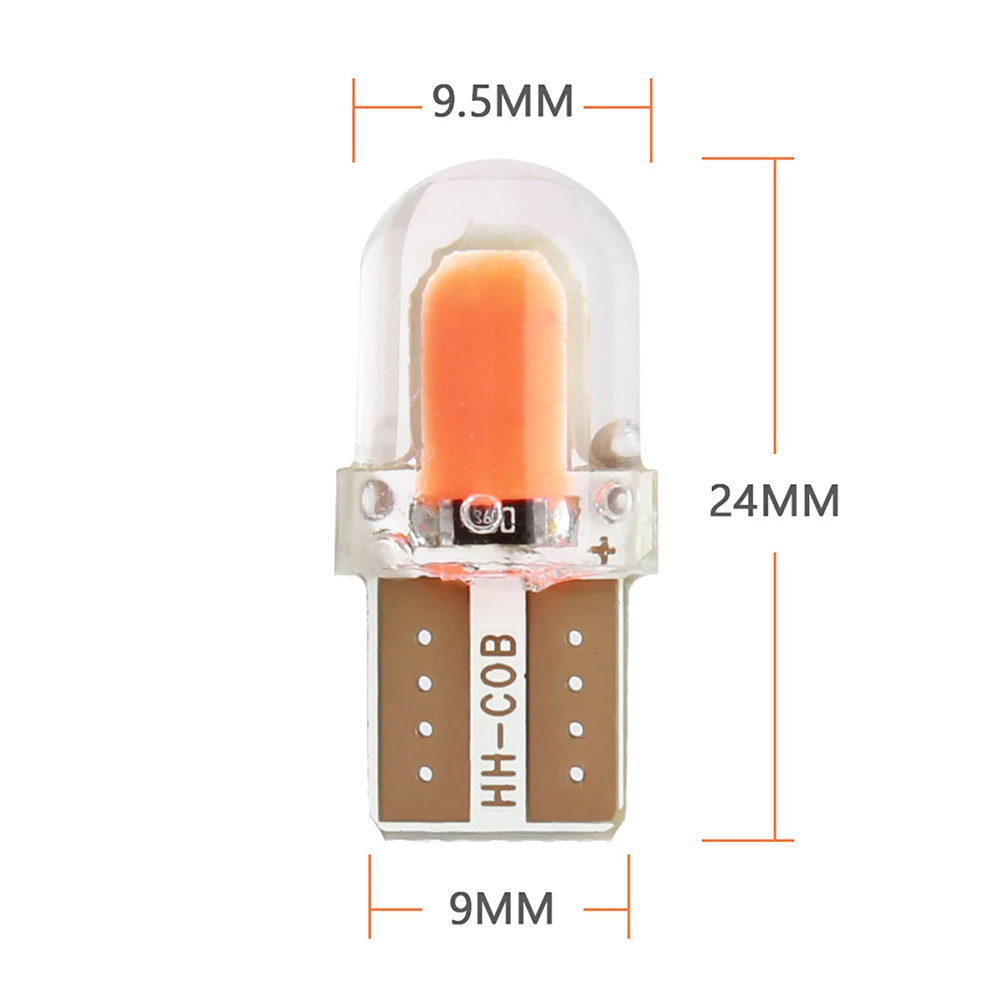 1 шт. автомобильная светодиодная лампа T10 W5W 194 168 COB 8SMD|Сигнальная лампа| |