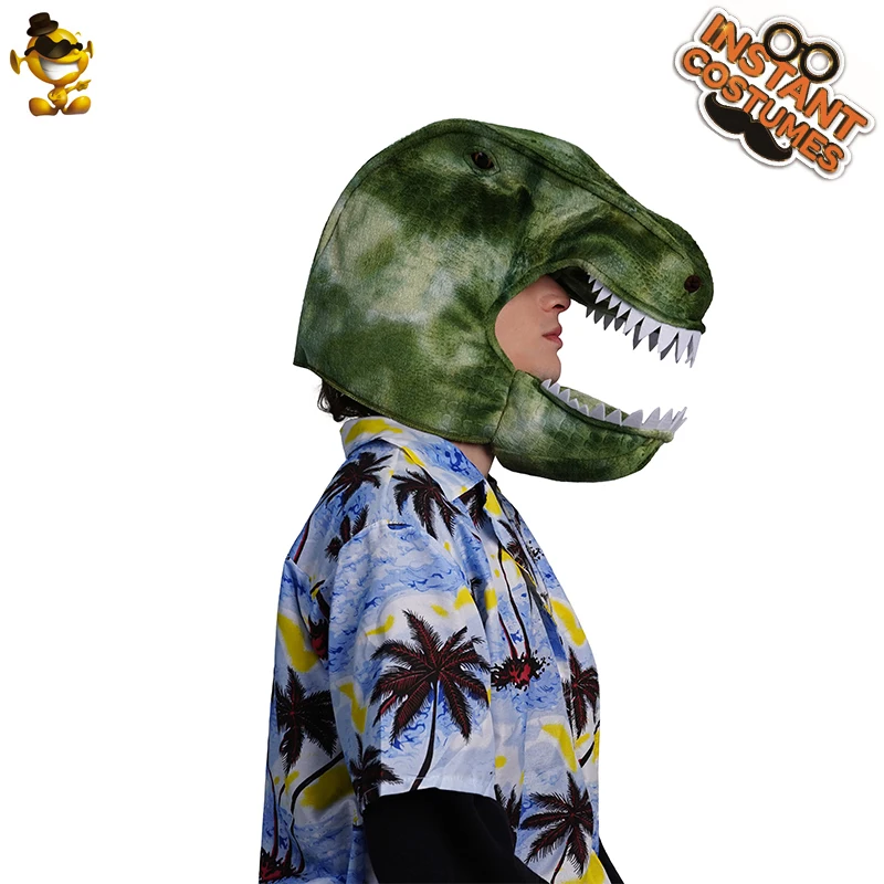 

QLQ Unisex Men Women Dinosaur Hat Costume Cosplay Party Role Play Funny Green Hat Costume Hat for Adult