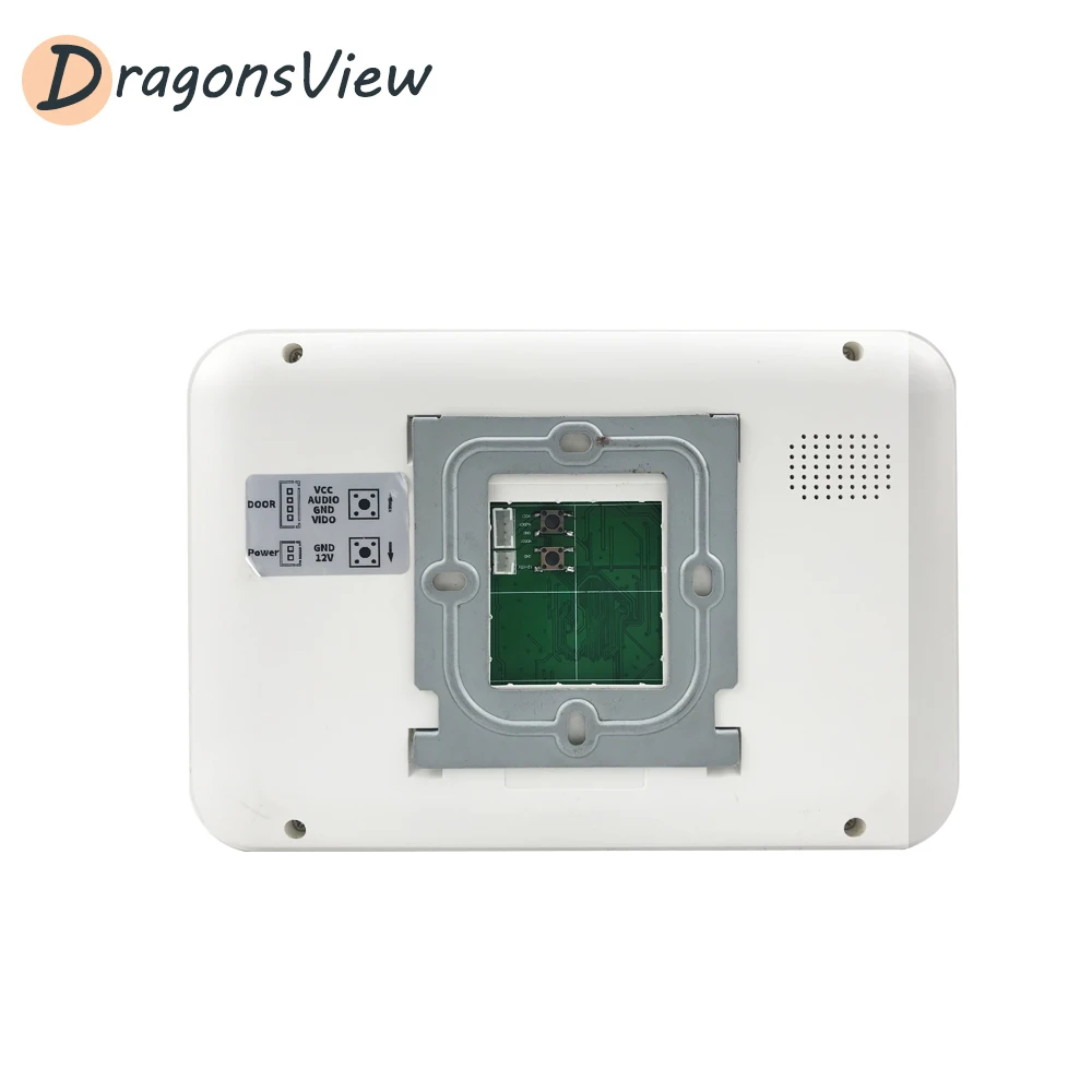 Dragonsview видео домофон с замком и Кнопка Exit (7 дюймов телефон двери белый монитор
