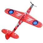 1 шт. 19 см ручной Запуск планер инерция пенопластовый самолет модель самолета уличные игрушки EVA самолет 12 цветов случайный