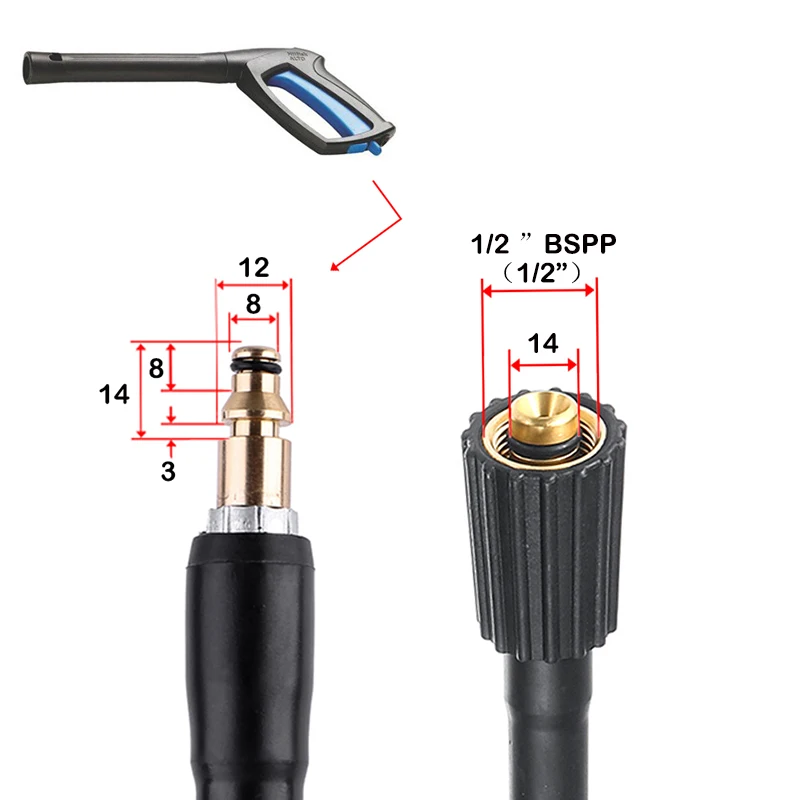 Шланг для мойки высокого давления шланг автомобиля водяной Nilfisk STIHL Gerni HUSQVARNA 10