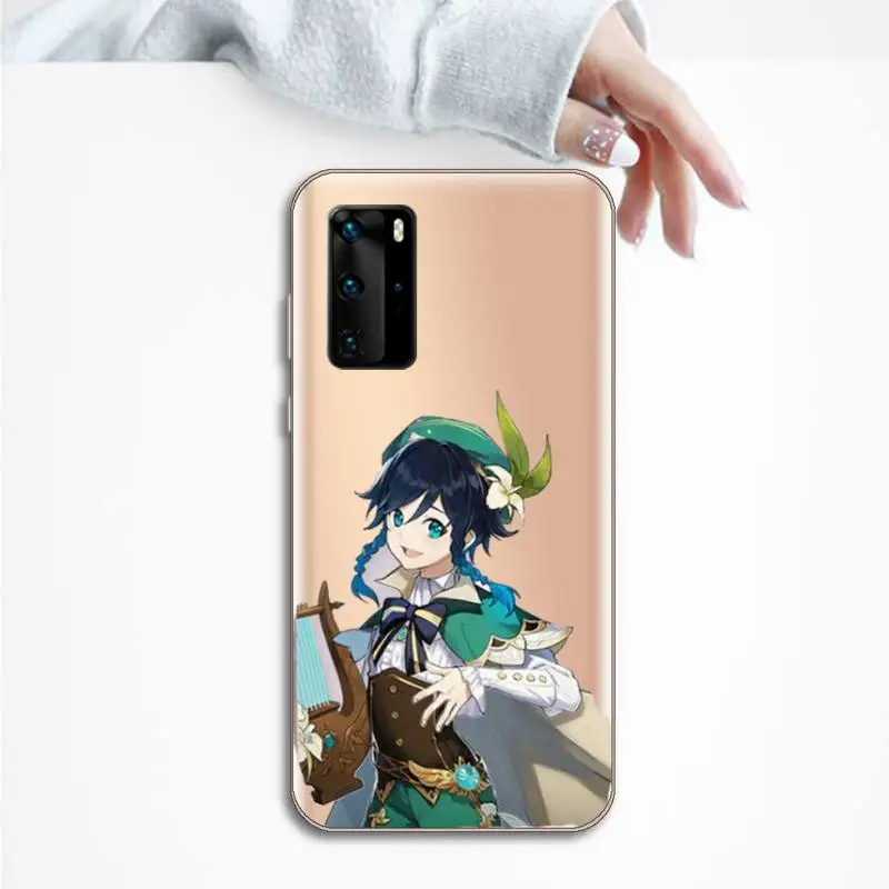 

Genshin impact game Fashion design Phone Case Transparent for Huawei P honor 8 10i 20 30 40 smart 2019