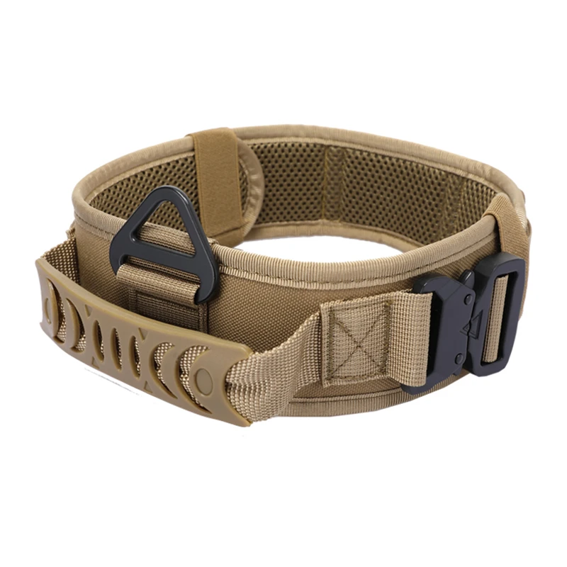 

Training Heavy Big Dog Collar Nylon for German Shepherd Large Dog Outdoor Accessories Double Buckle Tactical Dog Collar Military