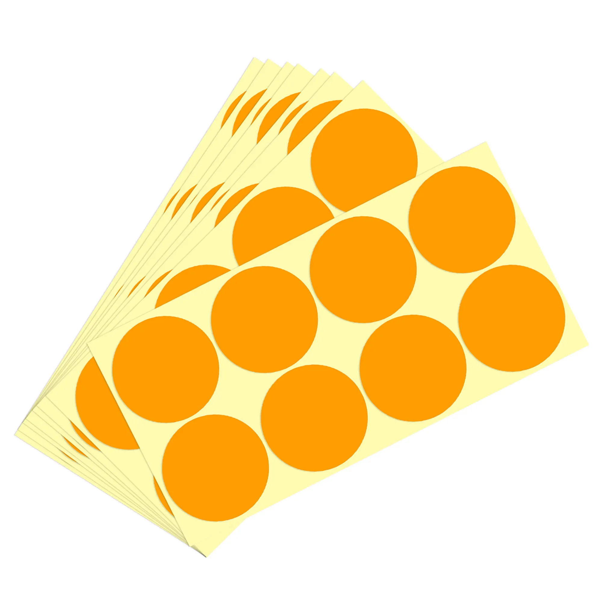 

Uxcell Color Sticker Round Label 50mm for Office Marker Orange Pack of 120