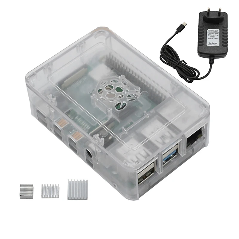 Для Raspberry Pi 4 Model B ABS чехол 4G ОЗУ макетная плата комплект с прозрачным цветным