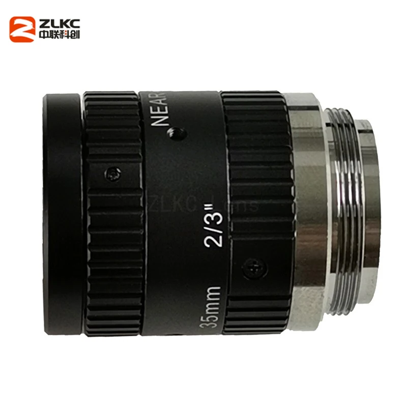 New CCTV Lens 5.0 Megapixel 35mm Fixed Focal F1.8 2/3-inch Indusrial Camera C-Mount Low Distortion Machine Vision | Безопасность и