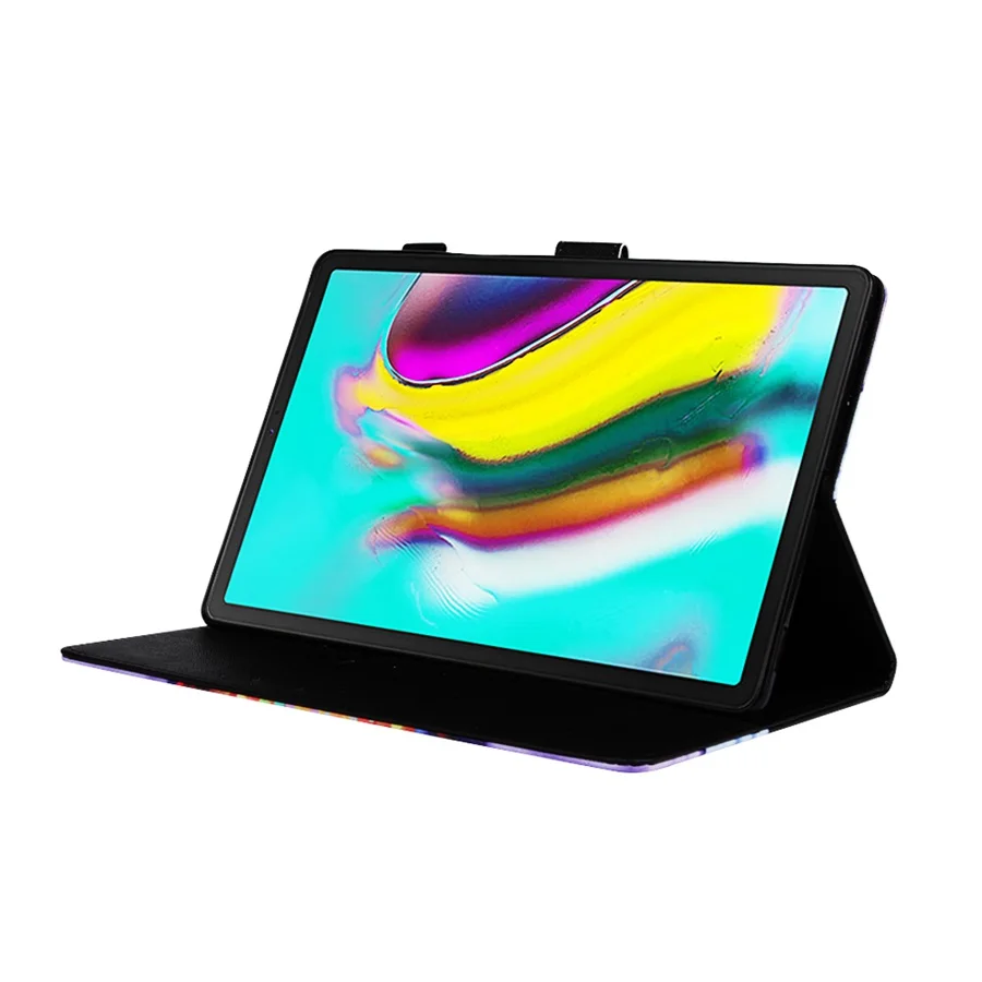 Красочные Печатный PU кожаный чехол для новым тонким бумажником планшета Samsung galaxy