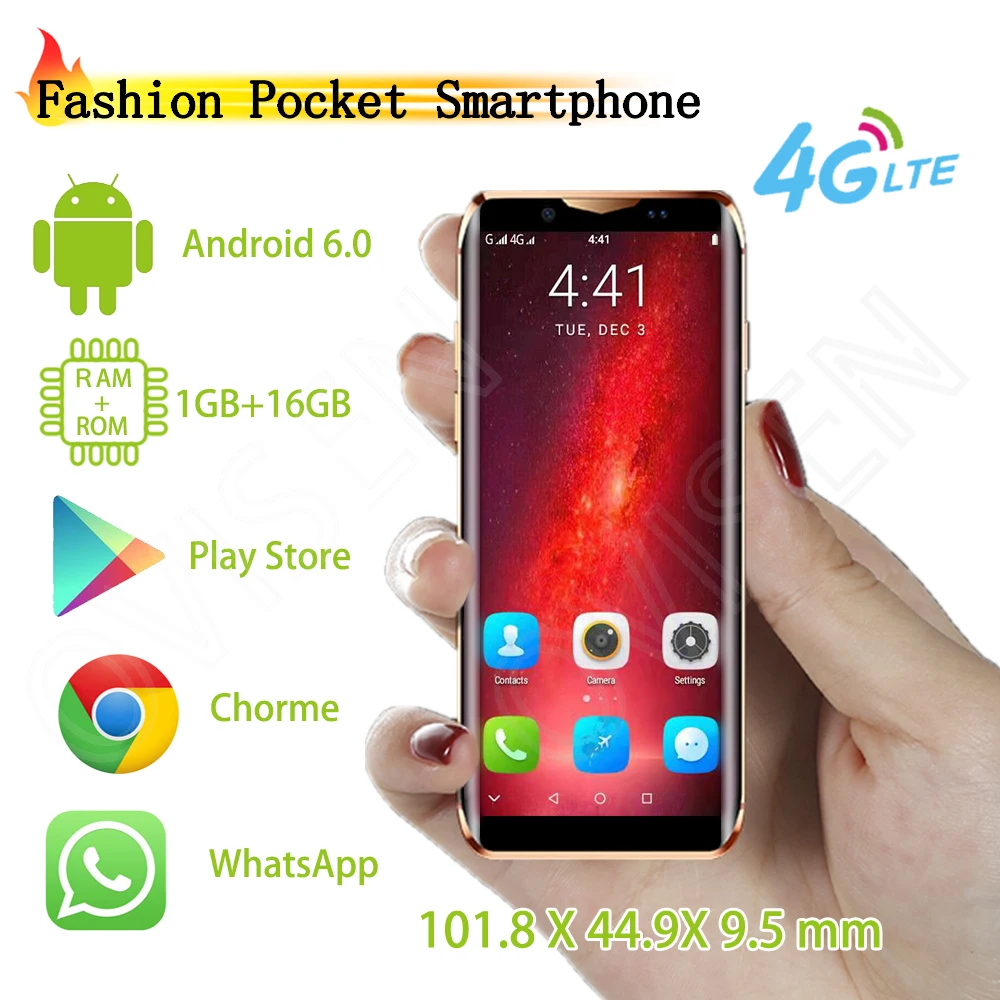 Super Pocket смартфон Anica i10s на базе Android 6 0 MTK6580 16 Гб ПЗУ Роскошный металлический каркас