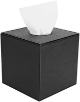 pu leather tissue box coverroll tissue holdermodern square paper facial tissue holder dispenser napkin organizer for bathroom