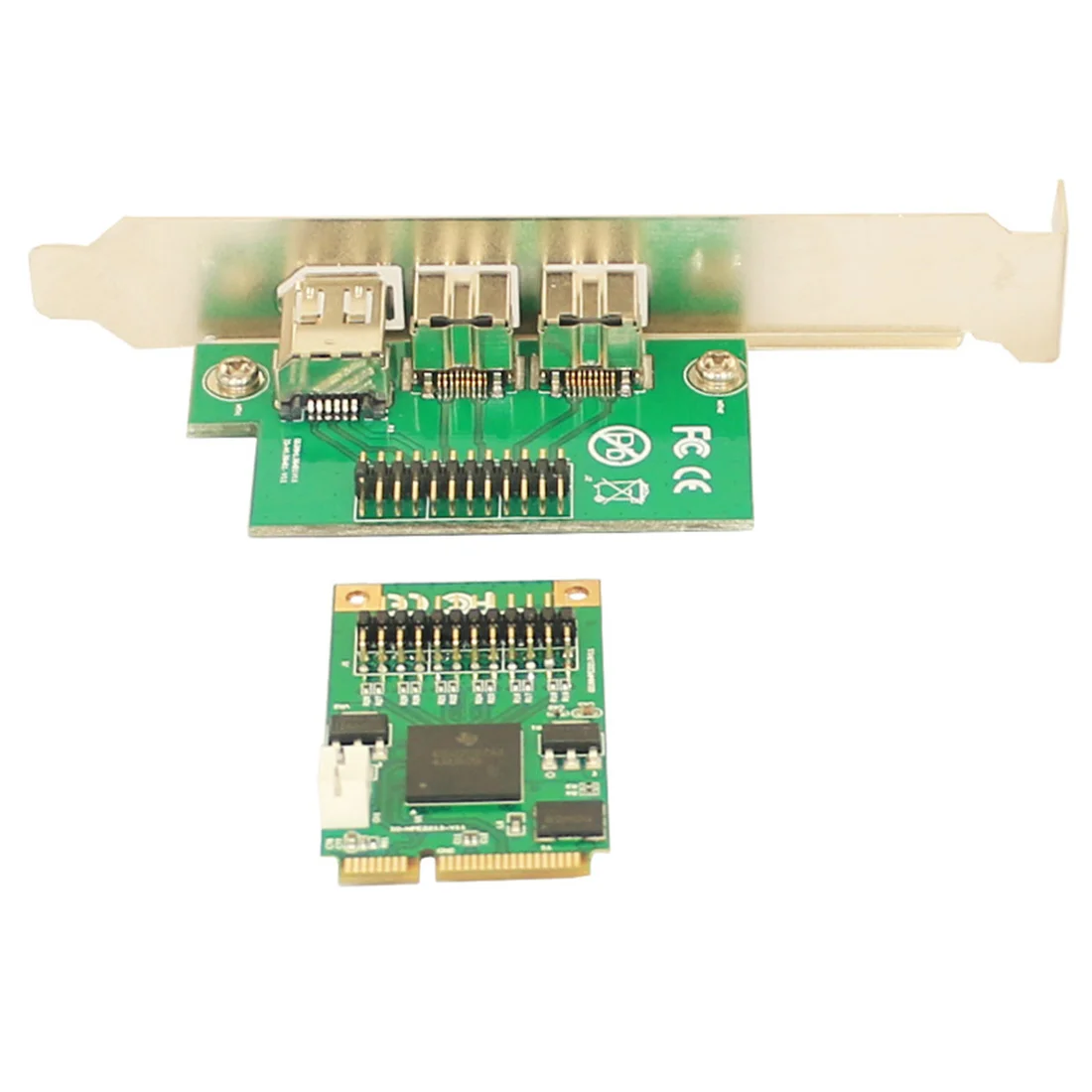 Мини контроллер PCI e к IEEE 1394 комбинированный 1x 1394A 6Pin & 2x 1394B 9Pin адаптер для Firewire 800