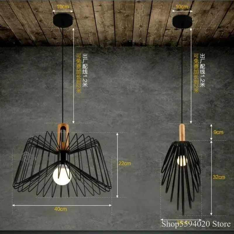 Американский промышленный Железный блеск подвесные светильники промышленное