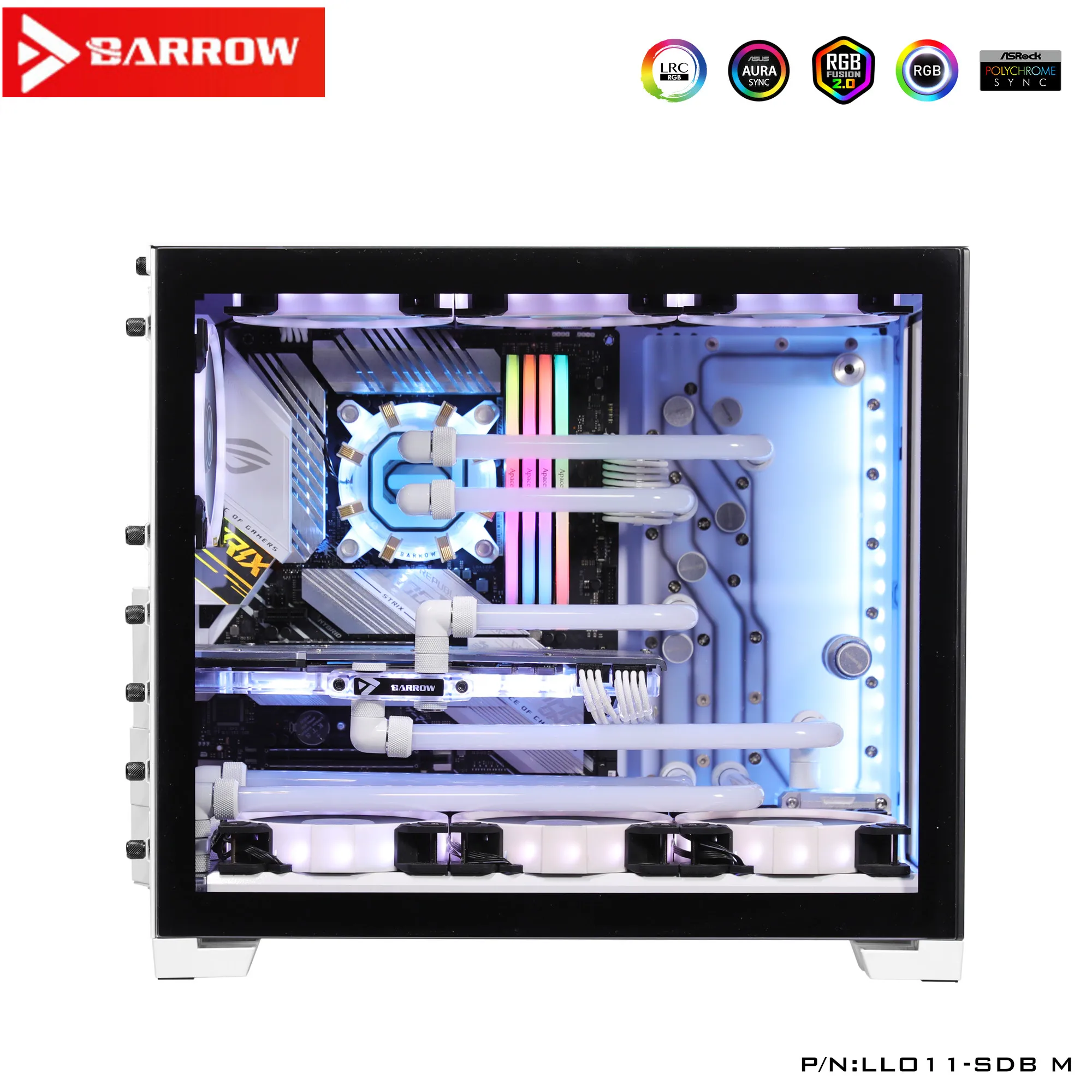 Курган водного доска для LIANLI O11 мини Чехол поддержка MATX ITX блок питания ATX