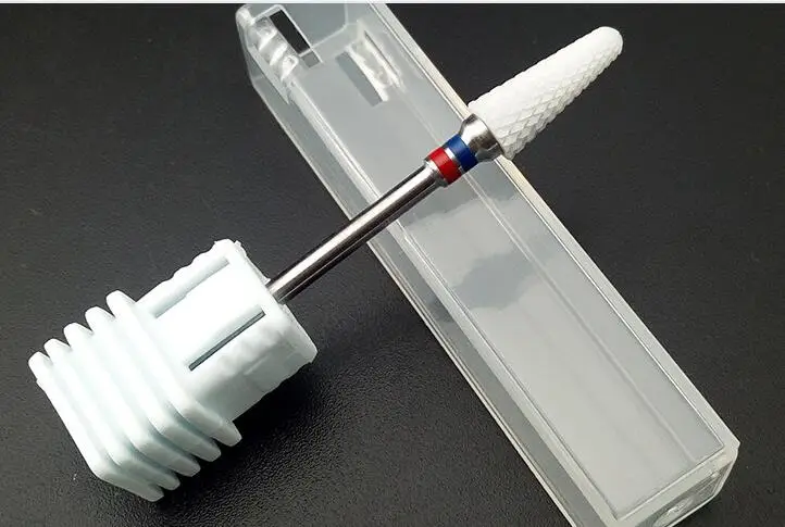 EasyNail~ Новинка! 1 шт. Pro. 3/32 ''тонкий керамический сверло для ногтей пуля пилочка для ногтей инструменты для дизайна ногтей Очиститель ногтей бит, высокое качество - Цвет: F