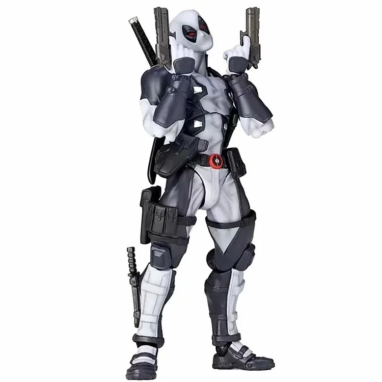 

Marvel Mountain Pass Series 001EX Deadpool X-FORCE Grey White Movable Face Change Figure