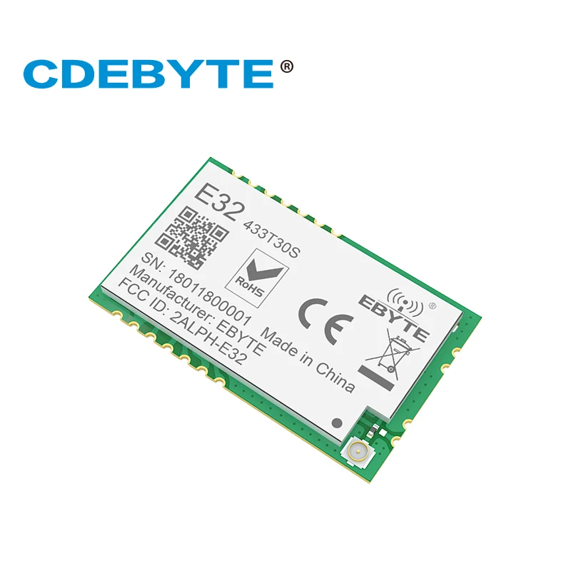 

LoRa Module SMD SX1278 433MHz Wireless Transceiver E32-433T30S IPEX Interface 30dBm 1W Long Distance Transmitter Radio