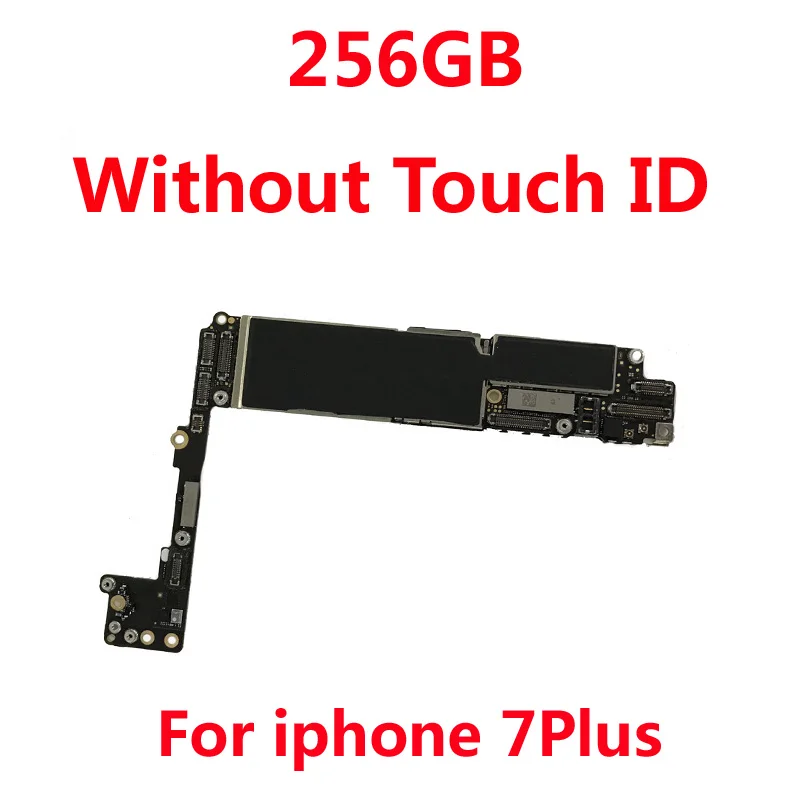 256GB - NO Touch ID Оригинальная разблокированная материнская плата для iphone 7 plus с/без Touch ID, для iphone 7Plus материнская плата Clean iCloud 32 Гб 128 ГБ 256 ГБ - Цвет: 256GB - NO Touch ID