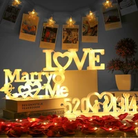 led letter love night light 8 flashing mode fairy lights wedding party decor room bedside aa dry battery night lamp holiday gif