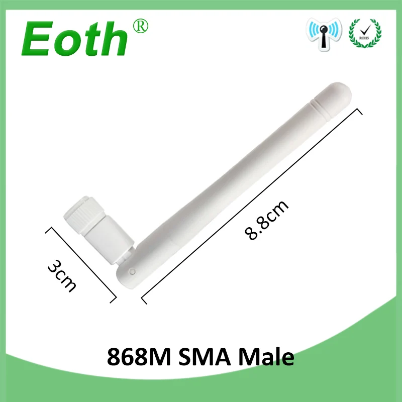 10pcs 868MHz 915MHz antenna 3dbi SMA Male straight antena  GSM antenne 868 MHz 915  IOT antennas for gsm signal repeater Lorawan