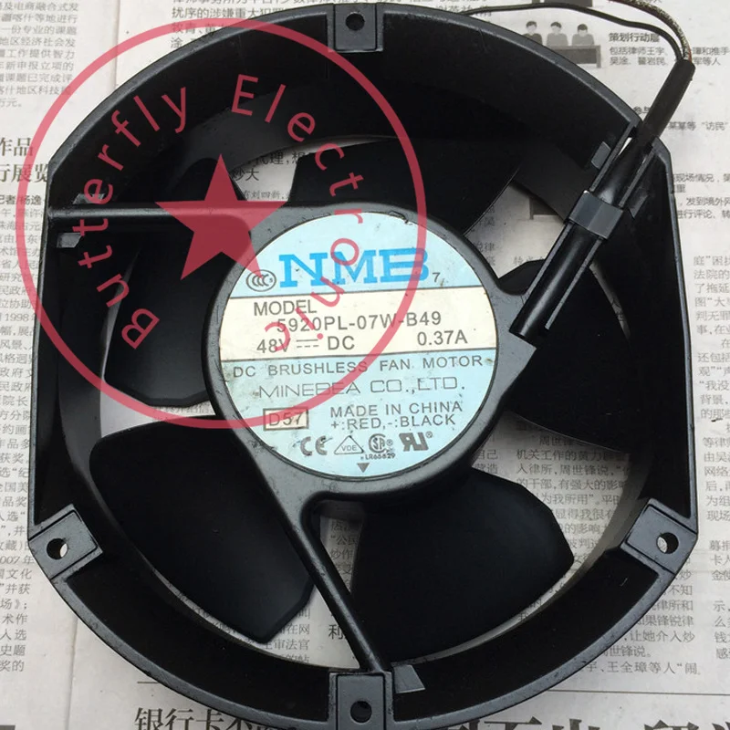

Новый оригинальный 5920PL-07W-B49 DC 48V 0.45A 17251 термостойкий охлаждающий вентилятор охлаждения 17 см